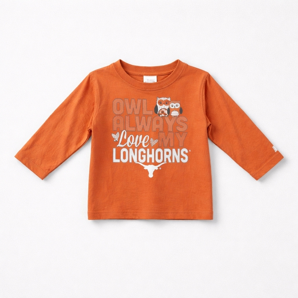 Russell Athletic Kids Burnt Orange Long Sleeve Tee